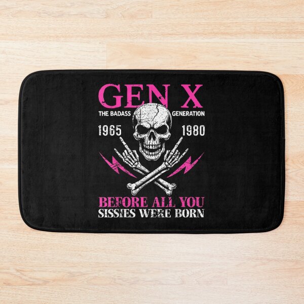 Item preview, Gen X The Badass Generation Skull Rock Hand 1965 To 1980 designed and sold by Chaya Reid.