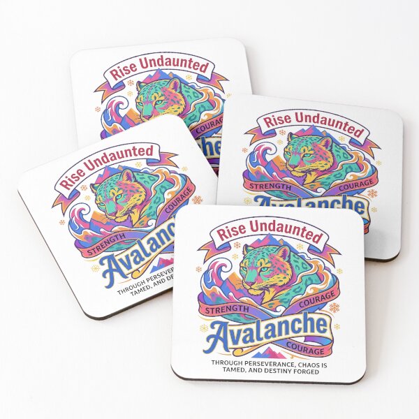 Item preview, Rise Undaunted Avalanche Leopard Strength Courage Sticker designed and sold by  Artify Lab.