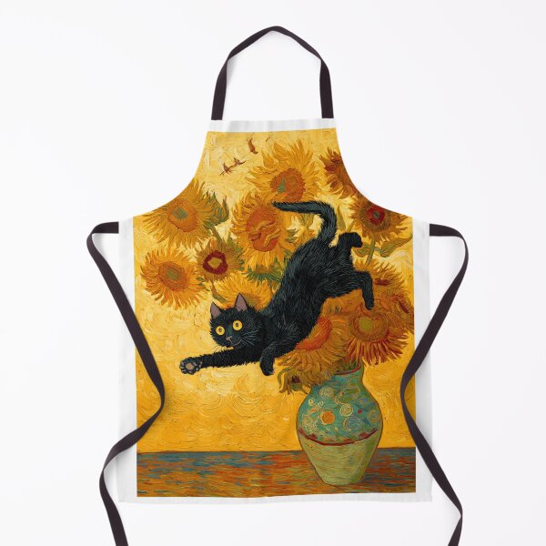 Item preview, Van Gogh's cat Sunflowers designed and sold by MendaciousMina.