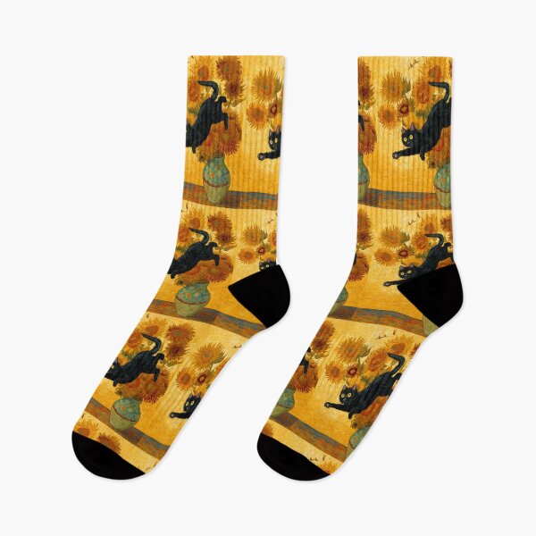 Item preview, Van Gogh's cat Sunflowers designed and sold by MendaciousMina.