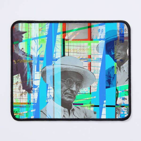 Item preview, Hermann Hesse Portrait Abstract Pop Art Collage designed and sold by Mauswohn.