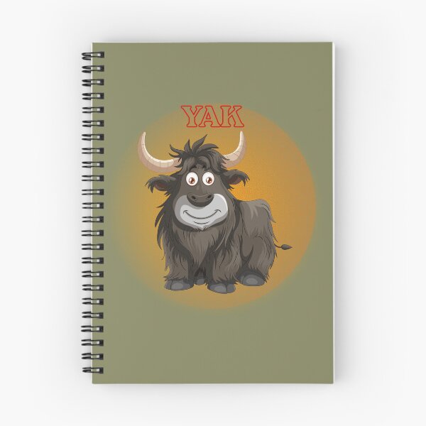 Item preview, Cute Yak Cartoon Animal - Funny Yak Illustration. designed and sold by LunaPrintCo.