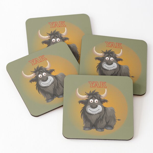 Item preview, Cute Yak Cartoon Animal - Funny Yak Illustration. designed and sold by LunaPrintCo.