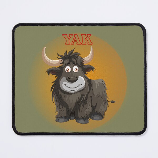 Item preview, Cute Yak Cartoon Animal - Funny Yak Illustration. designed and sold by LunaPrintCo.
