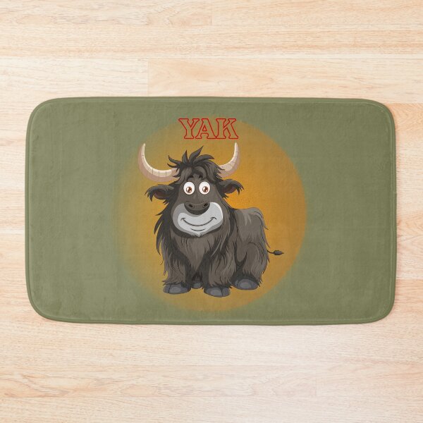 Item preview, Cute Yak Cartoon Animal - Funny Yak Illustration. designed and sold by LunaPrintCo.