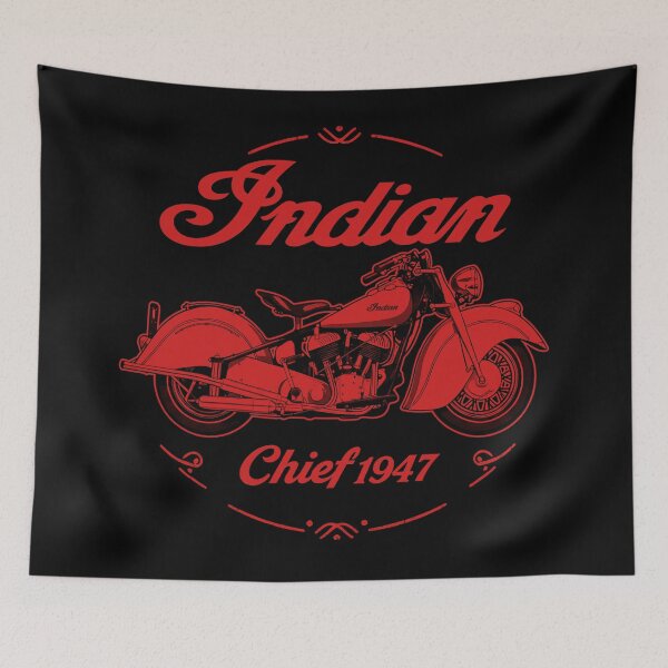 Item preview, 1947 Indian Chief V-Twin Classic Red Heritage Style designed and sold by EdGraphy.