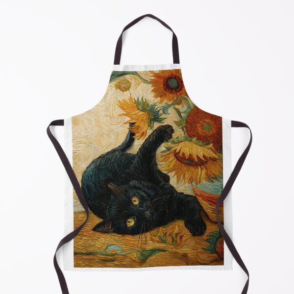 Item preview, Van Gogh's cat Sunflowers designed and sold by MendaciousMina.