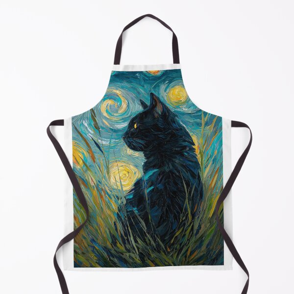 Item preview, Van Gogh's cat Starry night designed and sold by MendaciousMina.