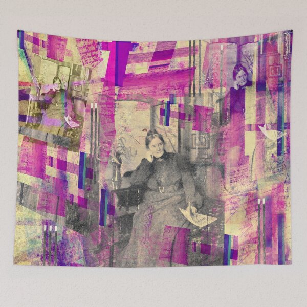 Item preview, Helene Lange, women's rights activist, aesthetic pop art collage designed and sold by Mauswohn.