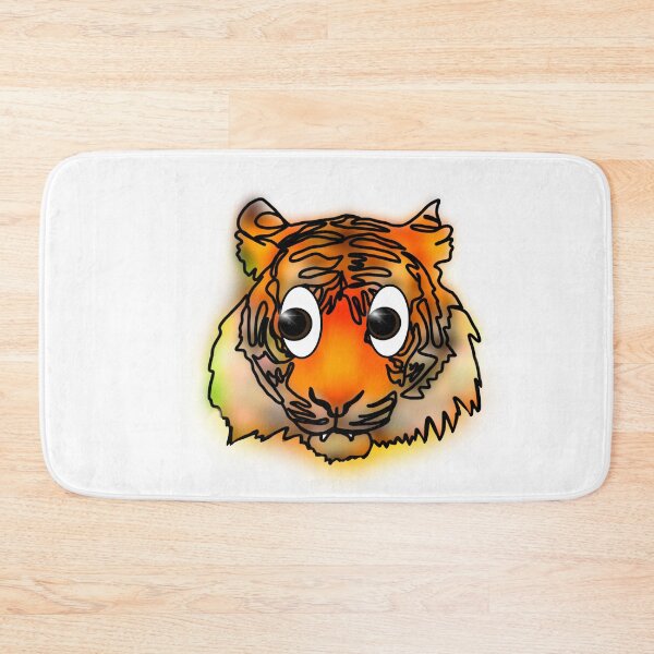 Item preview, Maple the Tiger side eyes emoji - animalz  designed and sold by Ashley’sAnimalz.