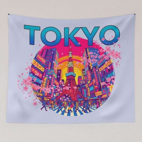 Item preview, Tokyo City Japan Design 1 designed and sold by DigitalandPhoto.