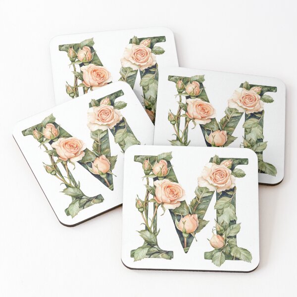 Item preview, alphabet florals designed and sold by CotswoldCottage.