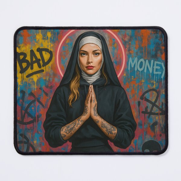 Item preview, Bad Money – Urban Nun designed and sold by iconicwallsart.