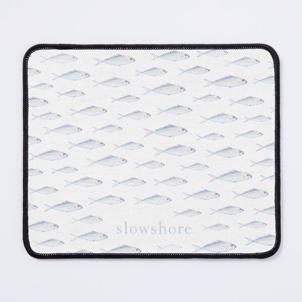 Item preview, Blue Fish Pattern, Coastal Ocean Design, Minimal Nautical Aesthetic, Beach House Decor designed and sold by TheSlowShore.