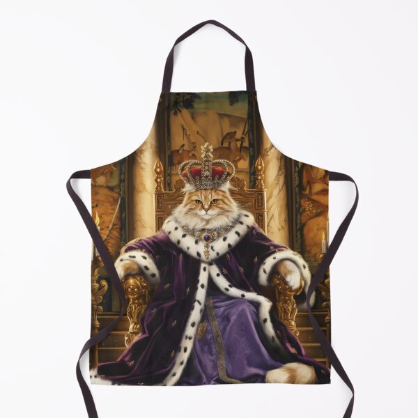 Item preview, King cat on the throne. designed and sold by MyHappyArtShop.