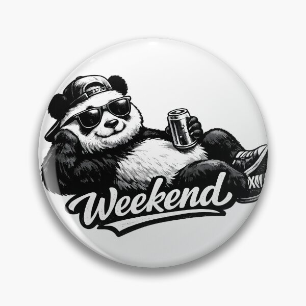 Item preview, the laid-back panda has a weekend designed and sold by Troll Art & Delete.