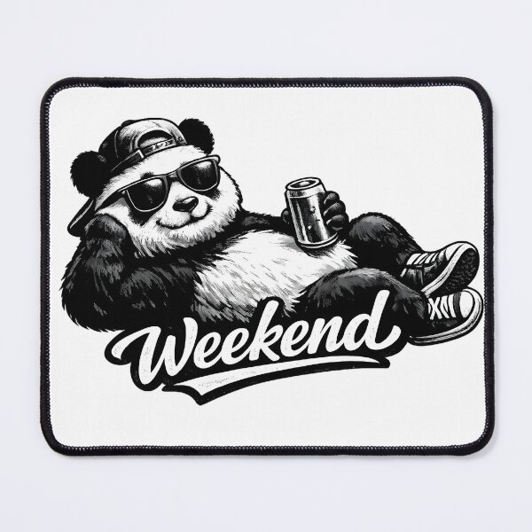 Item preview, the laid-back panda has a weekend designed and sold by Troll Art & Delete.