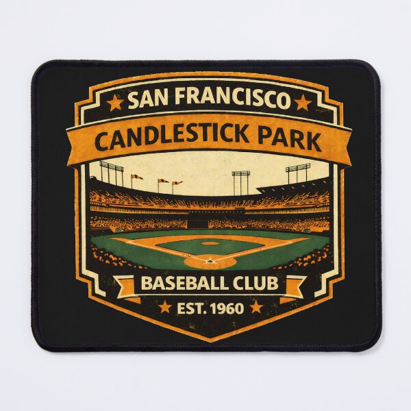 Item preview, Candlestick Park Shirt, San Francisco Baseball Vintage Interior, Retro Ballpark Tee designed and sold by GhostDawgs.