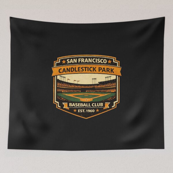 Item preview, Candlestick Park Shirt, San Francisco Baseball Vintage Interior, Retro Ballpark Tee designed and sold by GhostDawgs.