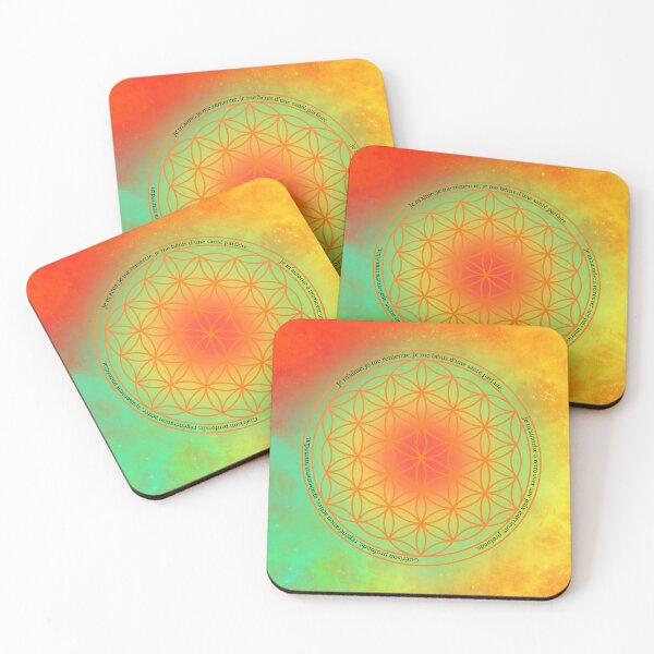 Item preview, Orange Flower of Life – Sacred Geometry – Positive Energy – Water Memory – Spiritual and Soothing designed and sold by Herami.