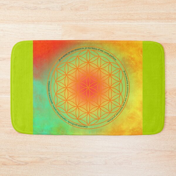 Item preview, Orange Flower of Life – Sacred Geometry – Positive Energy – Water Memory – Spiritual and Soothing designed and sold by Herami.
