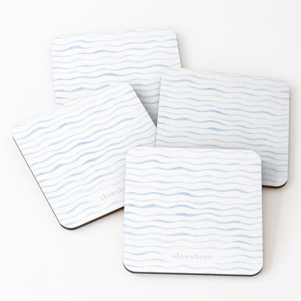 Item preview, Blue Wave Pattern, Coastal Ocean Design, Beach Aesthetic, Minimal Sea Waves designed and sold by TheSlowShore.
