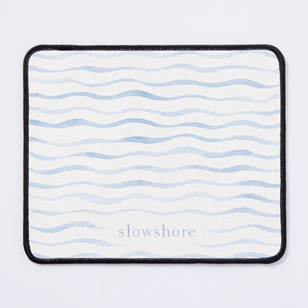 Item preview, Blue Wave Pattern, Coastal Ocean Design, Beach Aesthetic, Minimal Sea Waves designed and sold by TheSlowShore.
