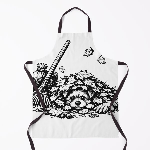 Item preview, funny dog ​​covered in leaves designed and sold by Troll Art & Delete.
