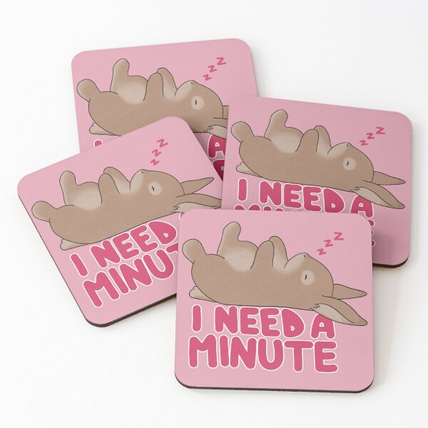 Item preview, Bunny I Need a Minute Motivational designed and sold by deliinthesky.