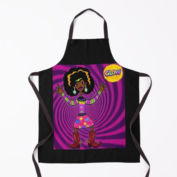 Item preview, Glowing Psychedelic Afro Cowgirl designed and sold by ZunZunArt.