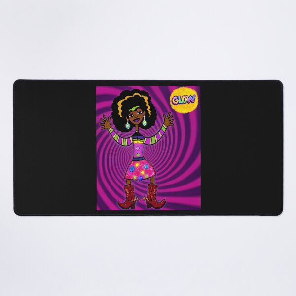 Item preview, Glowing Psychedelic Afro Cowgirl designed and sold by ZunZunArt.
