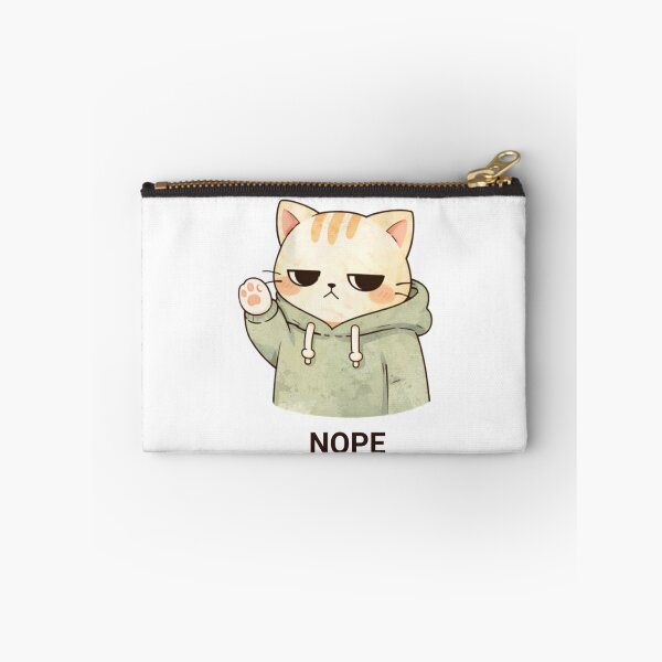 Item preview, Nope Cat | Cute Kawaii Aesthetic | Funny Introvert Design designed and sold by The Mood Index.