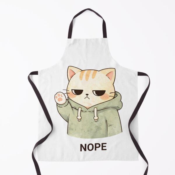 Item preview, Nope Cat | Cute Kawaii Aesthetic | Funny Introvert Design designed and sold by The Mood Index.