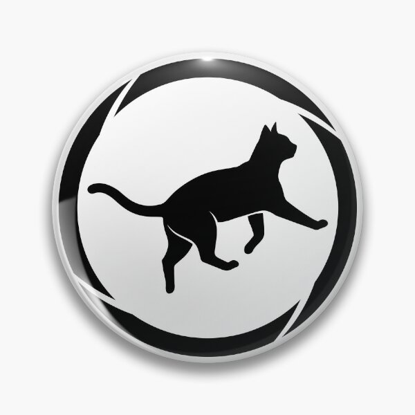 Item preview, Minimalist Cat Silhouette Camera Shutter Logo designed and sold by Omar-2D.
