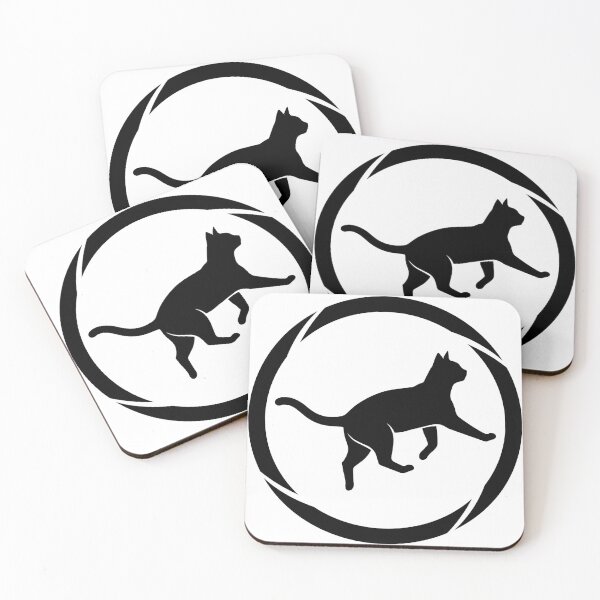Item preview, Minimalist Cat Silhouette Camera Shutter Logo designed and sold by Omar-2D.