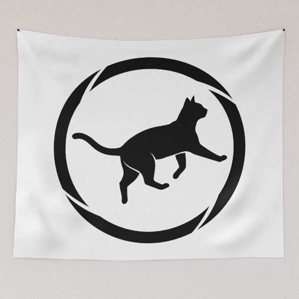 Item preview, Minimalist Cat Silhouette Camera Shutter Logo designed and sold by Omar-2D.