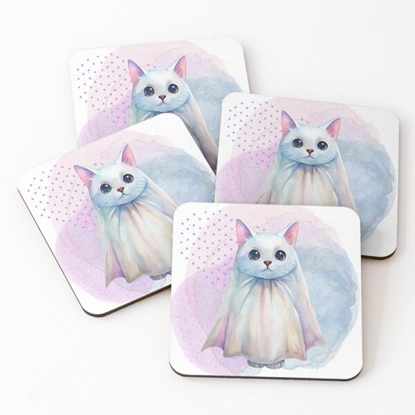 Item preview, Ghost Cat Kawaii designed and sold by Angellacelin.