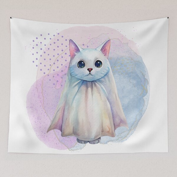 Item preview, Ghost Cat Kawaii designed and sold by Angellacelin.