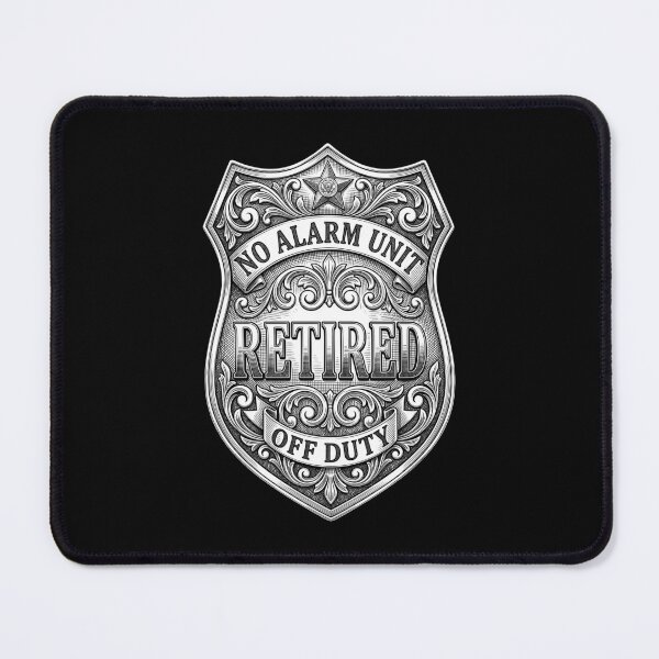 Item preview, Retired Police Officer Badge Funny No Alarm Unit Cop designed and sold by GrandeDuc.