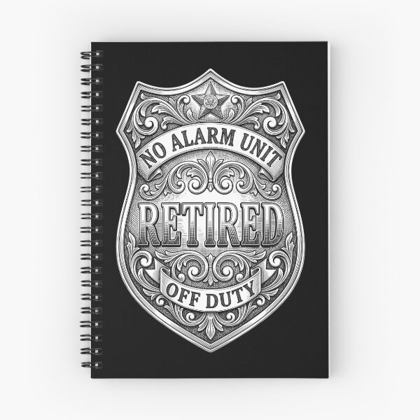 Item preview, Retired Police Officer Badge Funny No Alarm Unit Cop designed and sold by GrandeDuc.