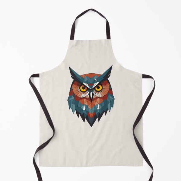 Item preview, Geometric Mosaic Owl - Modern Animal Art designed and sold by Tklezardesigns.