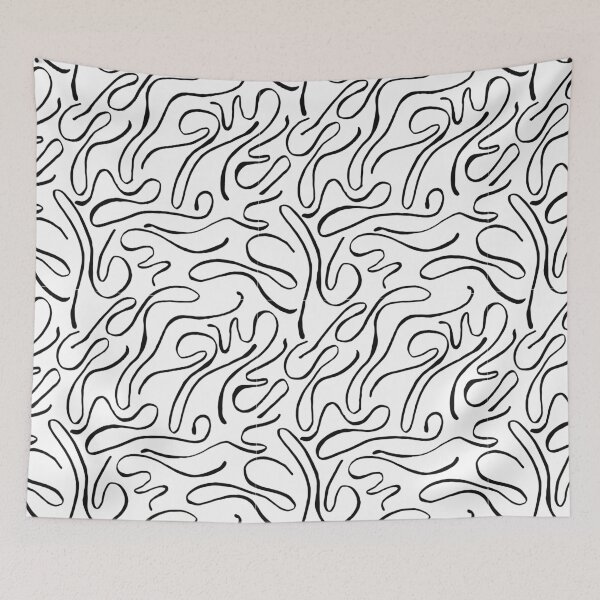 Item preview, Minimalist Black Fluid Scribbles designed and sold by Sacha's Artistry.
