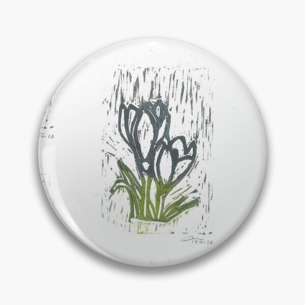 Item preview, Crocus Flower Lino Print (colour) designed and sold by Life's eye Art and photography.
