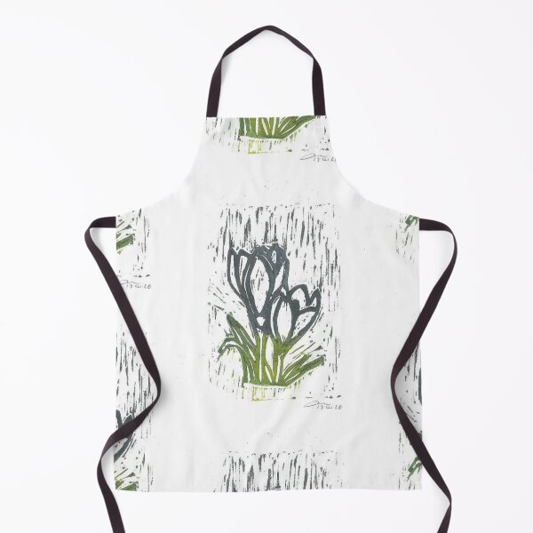 Item preview, Crocus Flower Lino Print (colour) designed and sold by Life's eye Art and photography.
