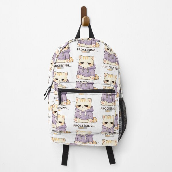 Item preview, Processing Cat | Cute Kawaii Aesthetic | Overwhelmed Mood Design designed and sold by The Mood Index.