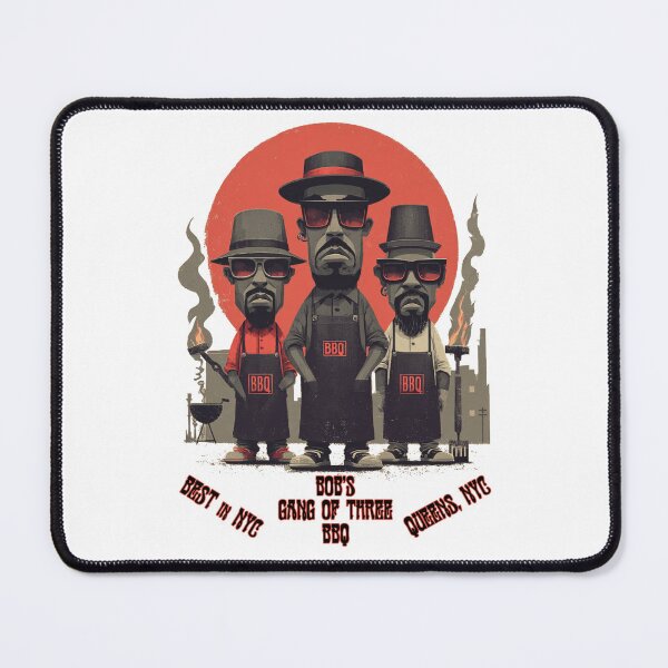 Item preview, Bob’s Gang of Three BBQ – Queens NYC Street Smokehouse Vibes designed and sold by Ignorant-Artist.