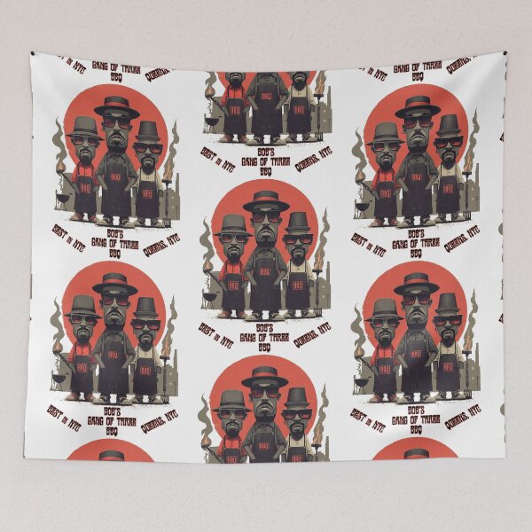 Item preview, Bob’s Gang of Three BBQ – Queens NYC Street Smokehouse Vibes designed and sold by Ignorant-Artist.