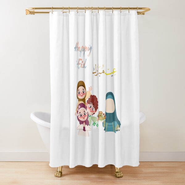 Item preview, Happy Eid Mubarak with Cute Muslim Kids designed and sold by PeplumiArt.