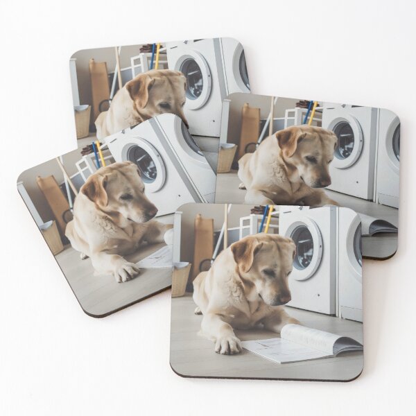Item preview, The dog does the laundry. designed and sold by MyHappyArtShop.