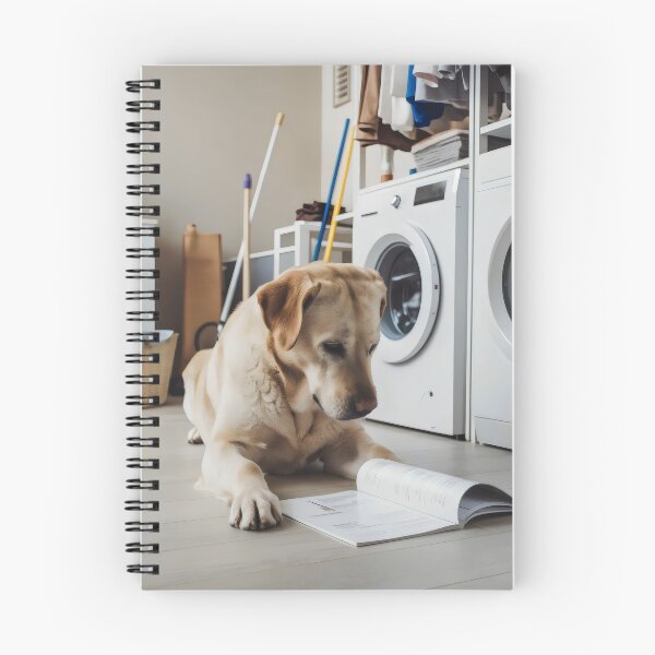 Item preview, The dog does the laundry. designed and sold by MyHappyArtShop.